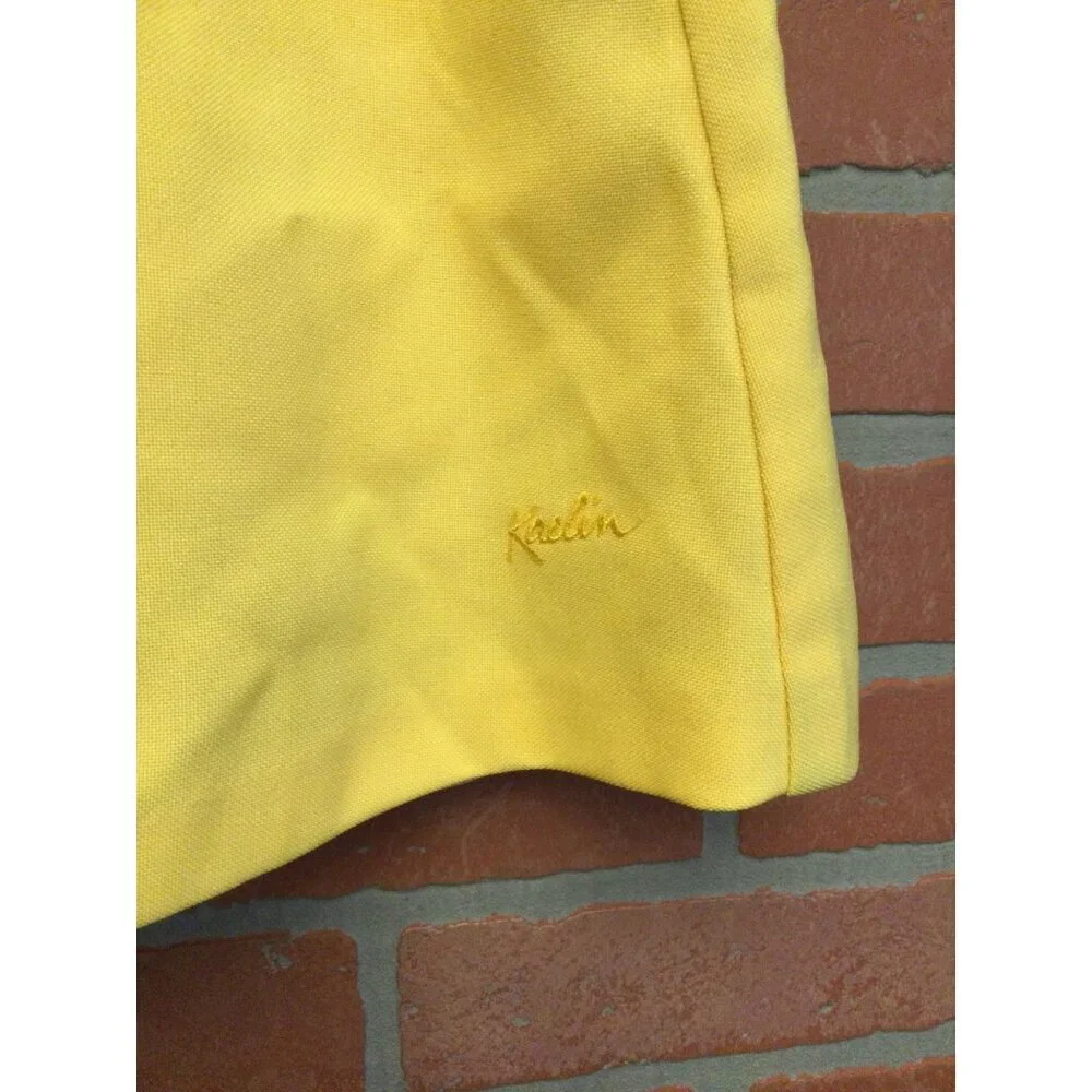 Vintage Kaelin Women's A-Line Mini Tennis Skirt Pockets Adjustable Waist Size 12
